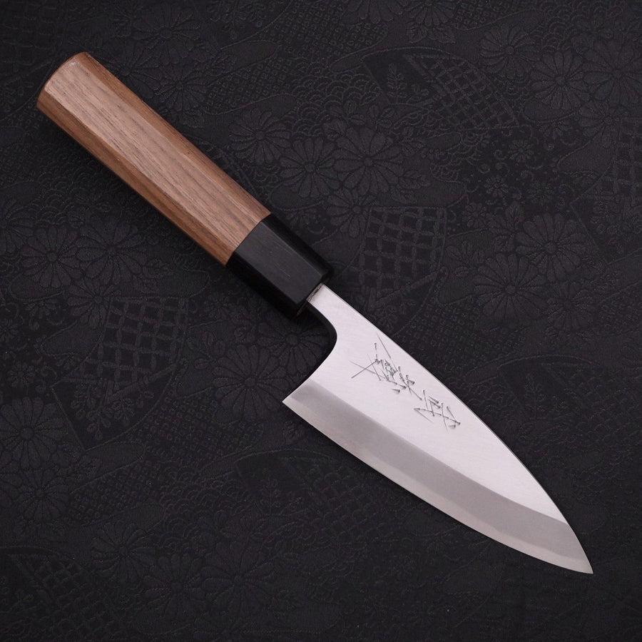 Deba Blue Steel #2 Kasumi Walnut Handle 120mm (4.7”)-[Musashi]-[Japanese-Kitchen-Knives]