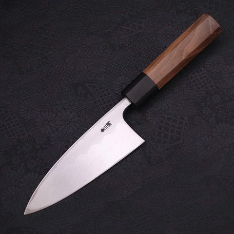 Deba Blue Steel #2 Kasumi Walnussholz Griff 135mm-[Musashi]-[Japan-Küchenmesser]