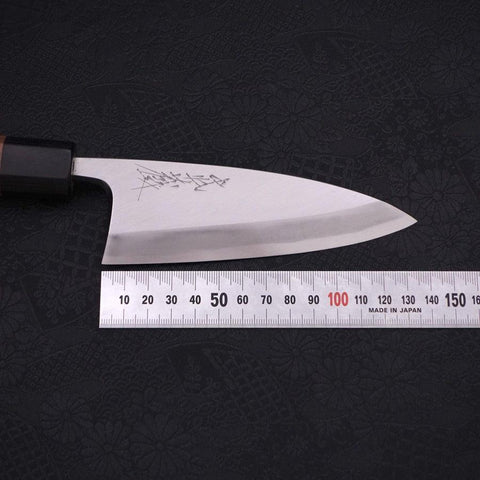 Deba Blue Steel #2 Kasumi Walnussholz Griff 135mm-[Musashi]-[Japan-Küchenmesser]