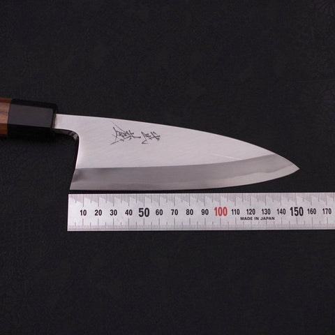 Deba Blue Steel #2 Kasumi Walnussholz Griff 150mm-[Musashi]-[Japan-Küchenmesser]