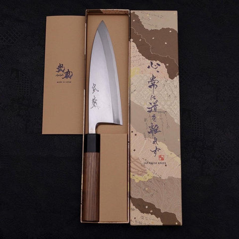 Deba Blue Steel #2 Kasumi Walnussholz Griff 180mm-[Musashi]-[Japan-Küchenmesser]