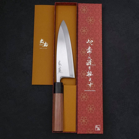 Deba Blue Steel #2 Kasumi Walnussholz Griff 195mm-[Musashi]-[Japan-Küchenmesser]