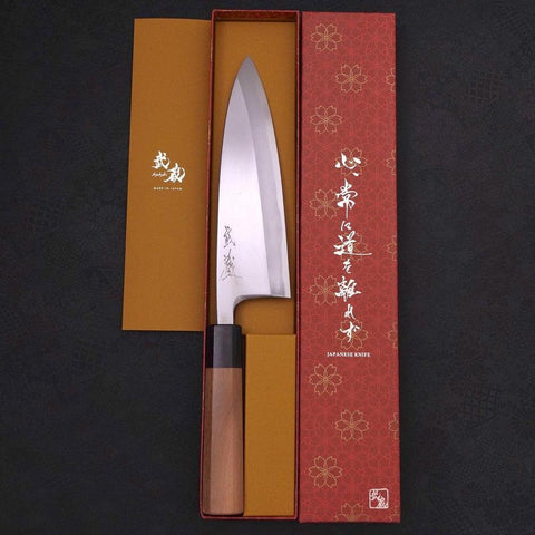 Deba Blue Steel #2 Kasumi Walnussholz Griff 210mm-[Musashi]-[Japan-Küchenmesser]