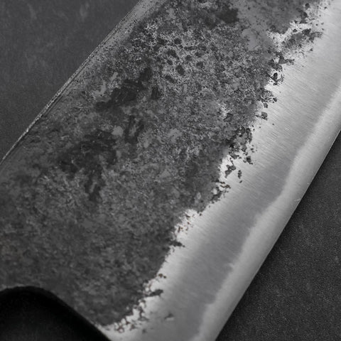 Deba Blue Steel #2 Kurouchi Buffalo Magnolia Handle 170mm (6.7”)-[Musashi]-[Japan-Küchenmesser]