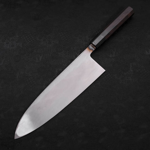 Deba Blue Steel #2 Kurouchi Büffelhorn und Ebenholz Griff 270mm - (Dick)-[Musashi]-[Japan-Küchenmesser]