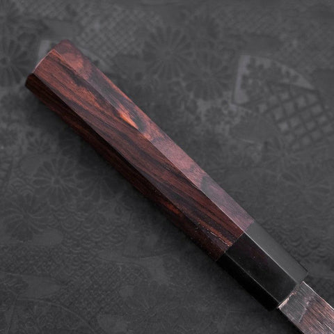 Deba Blue Steel #2 Kurouchi Büffelhorn und Ebenholz Griff 270mm - (Dick)-[Musashi]-[Japan-Küchenmesser]
