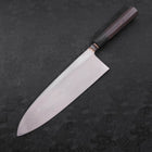 Deba Blue Steel #2 Kurouchi Büffelhorn und Ebenholz Griff 270mm - (Dünn)-[Musashi]-[Japan-Küchenmesser]