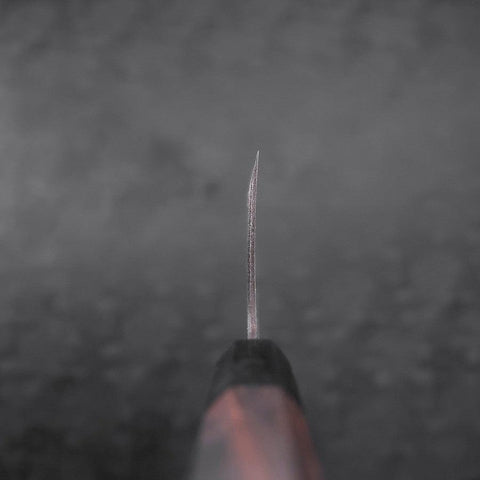 Deba Blue Steel #2 Kurouchi Büffelhorn und Ebenholz Griff 270mm - (Dünn)-[Musashi]-[Japan-Küchenmesser]