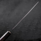 Deba Blue Steel #2 Kurouchi Büffelhorn und Ebenholz Griff 270mm - (Dünn)-[Musashi]-[Japan-Küchenmesser]