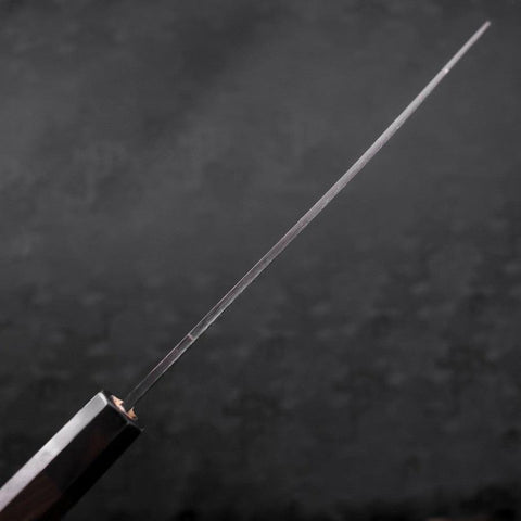 Deba Blue Steel #2 Kurouchi Büffelhorn und Ebenholz Griff 270mm - (Dünn)-[Musashi]-[Japan-Küchenmesser]