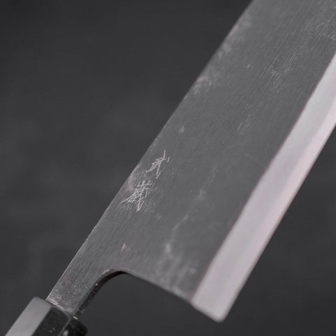 Deba Blue Steel #2 Kurouchi Büffelhorn und Ebenholz Griff 300mm (Dick)-[Musashi]-[Japan-Küchenmesser]