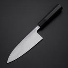 Deba Blue Steel #2 Kurouchi Chokin Dragon Buffalo Ebony Handle 150mm-[Musashi]-[Japan-Küchenmesser]