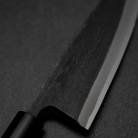 Deba Blue Steel #2 Kurouchi Magnolia Handle 165mm-[Musashi]-[Japanese-Kitchen-Knives]