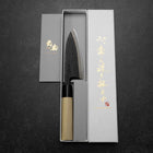 Deba Blue Steel #2 Kurouchi Magnolienholz Griff 120mm-[Musashi]-[Japan-Küchenmesser]