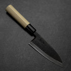 Deba Blue Steel #2 Kurouchi Magnolienholz Griff 120mm-[Musashi]-[Japan-Küchenmesser]