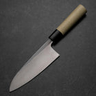 Deba Blue Steel #2 Kurouchi Magnolienholz Griff 150mm-[Musashi]-[Japan-Küchenmesser]