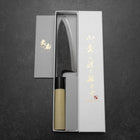 Deba Blue Steel #2 Kurouchi Magnolienholz Griff 150mm-[Musashi]-[Japan-Küchenmesser]