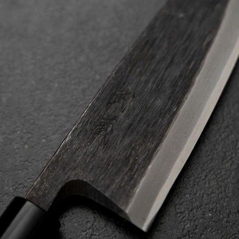 Deba Blue Steel #2 Kurouchi Magnolienholz Griff 180mm-[Musashi]-[Japan-Küchenmesser]