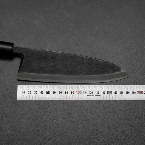 Deba Blue Steel #2 Kurouchi Magnolienholz Griff 180mm-[Musashi]-[Japan-Küchenmesser]