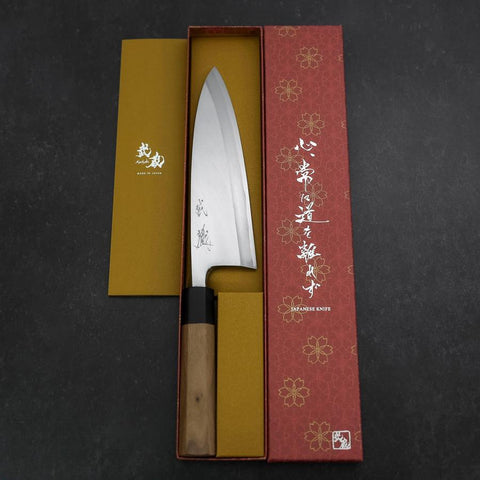 Deba Blue steel #2 Kasumi Walnuss Griff 210mm-[Musashi]-[Japan-Küchenmesser]