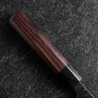 Deba Doppelte Fase Blue Steel #2 Kurouchi Rosenholz Griff 150mm-[Musashi]-[Japan-Küchenmesser]
