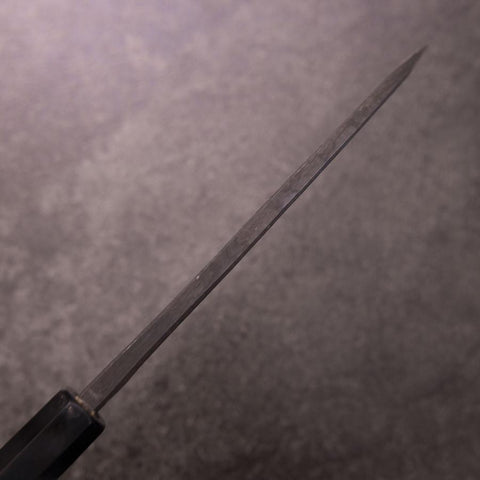 Deba Doppelte Fase White Steel #2 Kurouchi Büffelhorn und Ebenholz Griff 165mm-[Musashi]-[Japan-Küchenmesser]