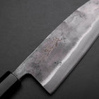 Deba Doppelte Fase White Steel #2 Kurouchi Büffelhorn und Magnolienholz Griff 180mm-[Musashi]-[Japan-Küchenmesser]