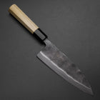 Deba Doppelte Fase White Steel #2 Kurouchi Büffelhorn und Magnolienholz Griff 180mm-[Musashi]-[Japan-Küchenmesser]