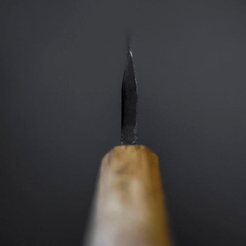Deba Doppelte Fase White Steel #2 Kurouchi Eichenholz Griff 105mm-[Musashi]-[Japan-Küchenmesser]
