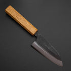 Deba Doppelte Fase White Steel #2 Kurouchi Eichenholz Griff 105mm-[Musashi]-[Japan-Küchenmesser]