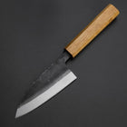 Deba Doppelte Fase White Steel #2 Kurouchi Eichenholz Griff 120mm-[Musashi]-[Japan-Küchenmesser]