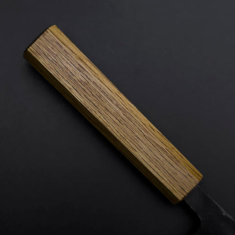 Deba Doppelte Fase White Steel #2 Kurouchi Eichenholz Griff 120mm-[Musashi]-[Japan-Küchenmesser]