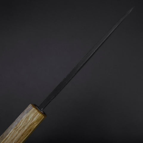 Deba Doppelte Fase White Steel #2 Kurouchi Eichenholz Griff 130mm-[Musashi]-[Japan-Küchenmesser]