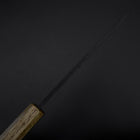 Deba Doppelte Fase White Steel #2 Kurouchi Eichenholz Griff 150mm-[Musashi]-[Japan-Küchenmesser]