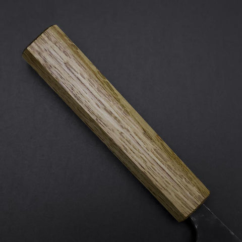 Deba Doppelte Fase White Steel #2 Kurouchi Eichenholz Griff 150mm-[Musashi]-[Japan-Küchenmesser]