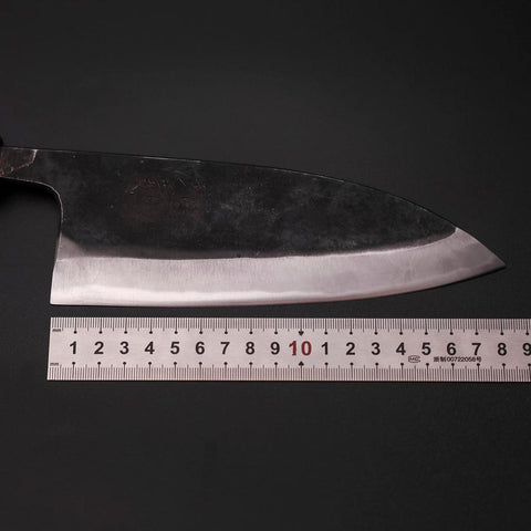 Deba Doppelte Fase White Steel #2 Kurouchi Eichenholz Griff 180mm-[Musashi]-[Japan-Küchenmesser]