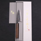 Deba Doppelte Fase White Steel #2 Kurouchi Sumi Urushi Griff 105mm-[Musashi]-[Japan-Küchenmesser]