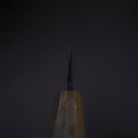 Deba Double Bevel White Steel #2 Kurouchi Oak Handle 130mm (5.1”)-[Musashi]-[Japan-Küchenmesser]