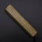 Deba Double Bevel White Steel #2 Kurouchi Oak Handle 130mm (5.1”)-[Musashi]-[Japan-Küchenmesser]