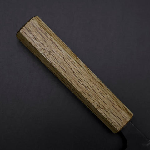Deba Double Bevel White Steel #2 Kurouchi Oak Handle 130mm (5.1”)-[Musashi]-[Japan-Küchenmesser]