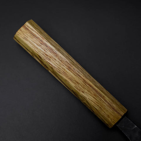 Deba Double Bevel White Steel #2 Kurouchi Oak Handle 180mm (7”)-[Musashi]-[Japan-Küchenmesser]