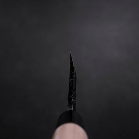 Deba Left Hand White Steel #2 Kurouchi Tsuchime Cherry Handle 180mm (7”)-[Musashi]-[Japan-Küchenmesser]