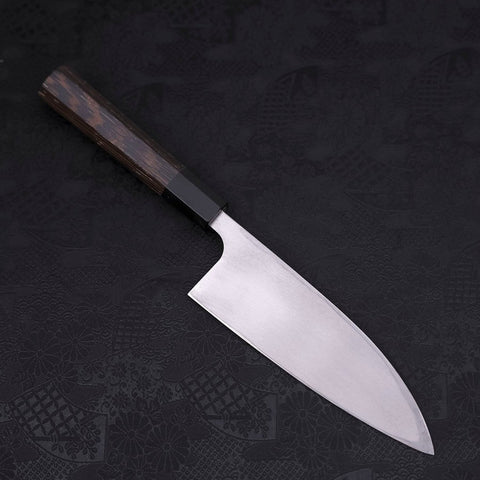 Deba Linkshand AUS-10 Kasumi Büffelhorn und Wenge Griff 150mm-[Musashi]-[Japan-Küchenmesser]