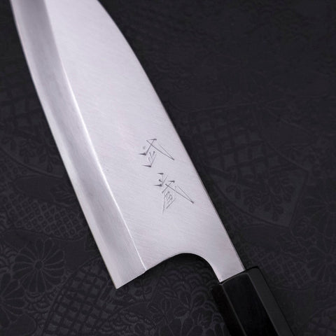 Deba Linkshand AUS-10 Kasumi Büffelhorn und Wenge Griff 150mm-[Musashi]-[Japan-Küchenmesser]