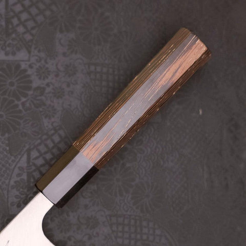 Deba Linkshand AUS-10 Kasumi Büffelhorn und Wenge Griff 150mm-[Musashi]-[Japan-Küchenmesser]