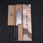 Deba Linkshand AUS-10 Kasumi Büffelhorn und Wenge Griff 150mm-[Musashi]-[Japan-Küchenmesser]