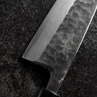 Deba Linkshand White Steel #2 Kurouchi Tsuchime Kirschholz Griff 165mm-[Musashi]-[Japan-Küchenmesser]