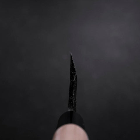 Deba Linkshand White Steel #2 Kurouchi Tsuchime Kirschholz Griff 180mm-[Musashi]-[Japan-Küchenmesser]