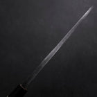 Deba Linkshand White Steel #2 Kurouchi Tsuchime Kirschholz Griff 180mm-[Musashi]-[Japan-Küchenmesser]