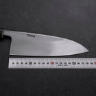 Deba Linkshand White Steel #2 Kurouchi Tsuchime Kirschholz Griff 180mm-[Musashi]-[Japan-Küchenmesser]